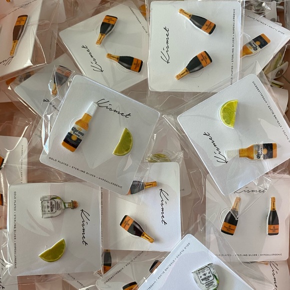 Corona and Lime Bottle Stud Earrings - Picture 5 of 6